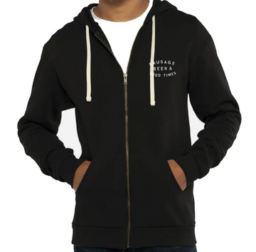 BLACK & WHITE GOOD TIMES HOODIE